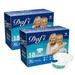 DAFI Adult Diapers Disposable Incontinence Briefs with Tabs XL/36 Ct Postpartum Leakproof Incontinence Underwear for Women & Men