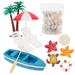 1 Set Mini Beach Decoration Miniature Seaside Scene Micro Landscape Beach Style Party Favor