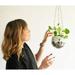 XIXISTARYY Disco Ball Planter â€“ Disco Ball Plant Pot Hanger Mirrored Disco Glitter Planter with Chain and Lace Cord Boho Hanging Planter Disco Ball Decoration â€“ 10 cm Silver