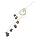 Household Hanging Chakra Stone Wind Chime Decorative Hanging Natural Stone Wind Chime Home Decor