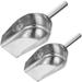 2 Pcs Stainless Steel Grain Shovel Ice Cube Maker House Accessories for Home Kitchen Creative Utensils Scraper