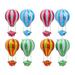 2pcs Hot Air Foil Balloon Hot Air Balloon Parachute Hot Air Foil Balloon Windsock Helium Parachute Balloon Thanksgiving Balloons Parachute Balloon Decoration