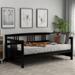 Espresso Multifunctional Solid Wood Daybed, Twin Size