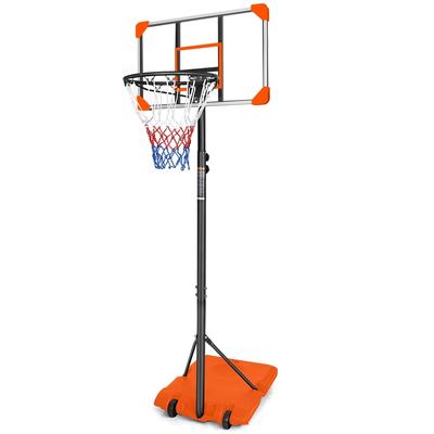 Portable Basketball Goal System w/Stable Base&Wheels,Height Adjustable