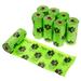 8 Rolls Dog Poop Bags Disposable Doggie Poo Waste Bags Leak Proof Poop Pouches Thick Poo Bags