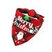 Christmas Day Pet Christmas Dog Bandanas Small Medium Large Dog Dog Cat Double Layer Can Supplies Teddy Triangle Towel Bib Front Print Reverse Plain Plaid Holiday Daily Dual Use