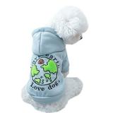 YUHAOTIN Dog Clothes Medium Sized Dog Warm Dog Clothing Cat Clothing Teddy Than Bear Two Feet Love Earth Hoodie Dog Sweaters for Small Dogs Girl Dog Clothes for Small Dogs Male
