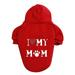 YUHAOTIN Dog Vests for Medium Dogs Winter Large and Small Dog Sweaters Pet Sweaters Dog Clothes Pet Clothes Clothes Dog Shirts for Medium Dogs Girl Red Dog Clothes for Large Dogs Cute