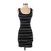 Heart & Hips Casual Dress - Bodycon: Black Stripes Dresses - Women's Size Small