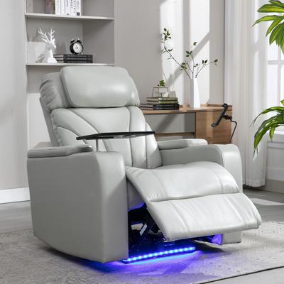 Power Motion Recliner with USB Charging Port and Hidden Arm Storage by Harper&Bright Designs