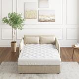 3M Scotchgard Treament Anti-microbial & Waterproof Sofa Bed Mattress Pad, Moisture Wicking Mattresses for Bedroom - White