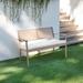 Humble + Haute Sunbrella Canvas Indoor/Outdoor Round-front Bench Cushion