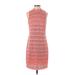 J.Crew Cocktail Dress - Sheath Mock Sleeveless: Pink Dresses - Women's Size 4