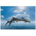 Dreamtimes 500 Piece Puzzles for Adults Marine Wildlife Dolphins Blue Sea Jigsaw Puzzles Kids Educational Intellectual Fun Family Game Entertainment DIY Creative Wall Art Paintings for Home Decor