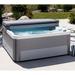 Lifesmart Palmetto NL 7 Person Square Hot Tub Spa w/72 Jets Locking Tub Cover Alpine White/Lunar Gray