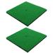 2pcs Portable Realistic Golfs Turf Practice Mat Golfs Hitting Mat Golfs Training Aid