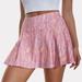 DondPO Mini Dress Womens Skirts Women s Print Tennis Skirt Sport Shorts Skirt High Waist Pleated Athletic Running Skirt Pleated Skirts Womens Dresses Pink Dress XL