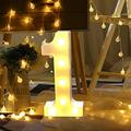 GBSELL Home Clearance Alphabet LED Digital Lights Light Up White Plastic Digital Standing Hanging A Gifts for Women Men Mom Dad