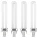 4 Pcs 9w U-shaped 365nm Nail UV Lamp Bulb Tube Light Bulbs Tubes Art for Nails Dryer