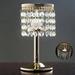 Crystal Beaded Chandelier Votive Pillar Candle Holder Metal Tealight Candle Stand