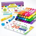 Shuttle Art Washable Dot Markers 26 Colors with Free Activity Book Fun Art Supplies for Kids Toddlers and Preschoolers Non Toxic Water-Based Paint Daubers Dot Art Markers