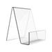 2Pcs Acrylic Book Stands Clear Book Display Racks Acrylic Calendar Brackets Table Display Stands