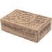 Kayjaystyles Hand Carved Triquetra Wooden Storage Box (Large)