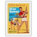 Elvis Presley in Blue Hawaii - Vintage Film Movie Poster by Rolf Goetze c.1961 - Japanese Unryu Rice Paper Art Print 24 x 32 in