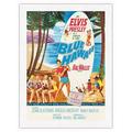 Blue Hawaii - Join Elvis Presley in a Paradise of Song - Vintage Film Movie Poster - Japanese Unryu Rice Paper Art Print (Unframed) 12 x 16 in