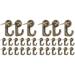 60 Pcs Small Push Pin Metal Wall Hooks Bulletin Boards Cork Board Pin for Home Office