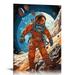 COMIO Wall Art Outer Space Decor Motivational Canvas Print Astronaut Canvas Art Poster And Wall Art Picture Print Modern Family Bedroom Decor Posters