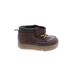 Carter's Ankle Boots: Slip On Platform Boho Chic Brown Solid Shoes - Kids Girl's Size 2 1/2