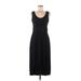 H&M Casual Dress - High/Low Scoop Neck Sleeveless: Black Print Dresses - Women's Size Medium