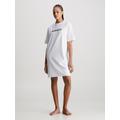 Nachthemd CALVIN KLEIN UNDERWEAR "S/S NIGHTSHIRT" Gr. XL (42/44), N-Gr, weiß (white) Damen Kleider Nachthemden