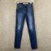 Madewell Jeans | Madewell Women’s Size 25 Dark Blue 9" High Riser Skinny Skinny Stretch Jeans | Color: Blue | Size: 25