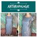 Anthropologie Dresses | Anthropologie Eva Franco Wool Blend Asymmetrical Ruffle Dress | Color: Blue/Gray | Size: 6