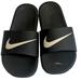 Nike Shoes | Nike Little Kids Kawa Slide Sandals Shoes Black White Swoosh Us Sz 3 Youth | Color: Black | Size: 3b