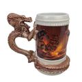 Disney Kitchen | Disney Pirates Of The Caribbean Dragon Handle Ceramic Stein Mug New | Color: Brown/White | Size: N/A