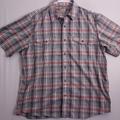 Carhartt Shirts | Carhartt Shirt Mens Extra Large Force Button Up Relaxed Fit Red Gray Plaid Work | Color: Gray/Red | Size: Xl
