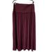 Anthropologie Skirts | Anthropologie Maroon Maxi Skirt Size Xl | Color: Red | Size: Xl