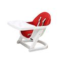 Baby High Chair, Home Folding High Chair, Child Chair Height Adjustable 5-Point Harness and Tray for Baby and Toddler Dining Red