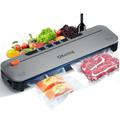DXstring Vacuum Sealer Machine, Vacuum Sealer for Dry and Moist Food Preservation with 15 Vacuum Sealer Bags and Built-in Cutter, Food Vacuum Sealer Machine for Sous Vide Cooking
