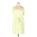 Old Navy Casual Dress Scoop Neck Short sleeves: Yellow Stripes Dresses - New - Women's Size 2X-Large