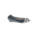 Attilio Giusti Leombruni Flats: Slip On Wedge Casual Silver Shoes - Women's Size 36.5 - Almond Toe