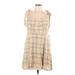 American Eagle Outfitters Casual Dress: Yellow Plaid Dresses - Women's Size X-Large