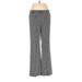 The Limited Dress Pants - Low Rise Flared Leg Boyfriend: Gray Bottoms - Women's Size 6