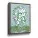 Winston Porter Painterly Pink Posies by Stellar Design Studio - Print on Canvas in Blue | 18 H x 24 W x 2 D in | Wayfair