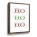 The Holiday Aisle® Ho Ho Ho On Canvas by Susan Ball Print Canvas in Red | 18 H x 24 W x 2 D in | Wayfair 506E7B6CD08E4FD68423B5252B8EFEF8