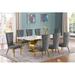 Willa Arlo™ Interiors Ballance Dining Set Upholstered/Metal in Yellow | Wayfair 820246314A9D4088BD7C17606CF9B261