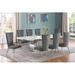 Willa Arlo™ Interiors Ballance Dining Set Upholstered/Metal in Gray | 30 H x 44 W x 87 D in | Wayfair BBF940279C2940F497A7A6B2301FFA8B